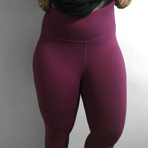 Purple Fitness High Waisted Leggings